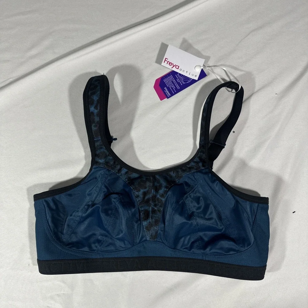 NWT $70 Freya Active [‎ 30DD ] Dynamic Wire-free Sports Bra in Teal #7002